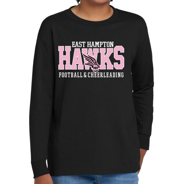 Youth Long Sleeve T Pink Logo Thumbnail